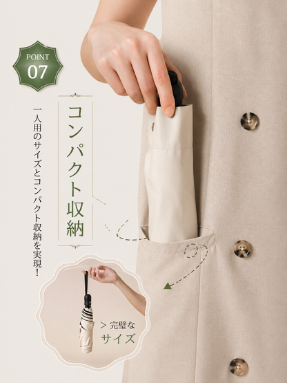 【本日セール終了⏰】5秒でたためる完全遮光日傘【顧客満足度No.1獲得商品🥇】