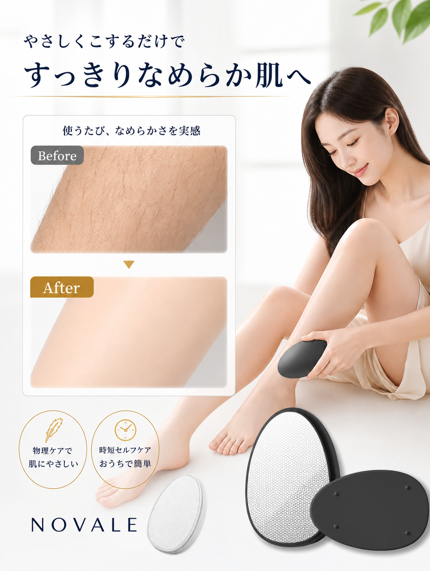 すっきりなめらか肌へ ビフォーアフター