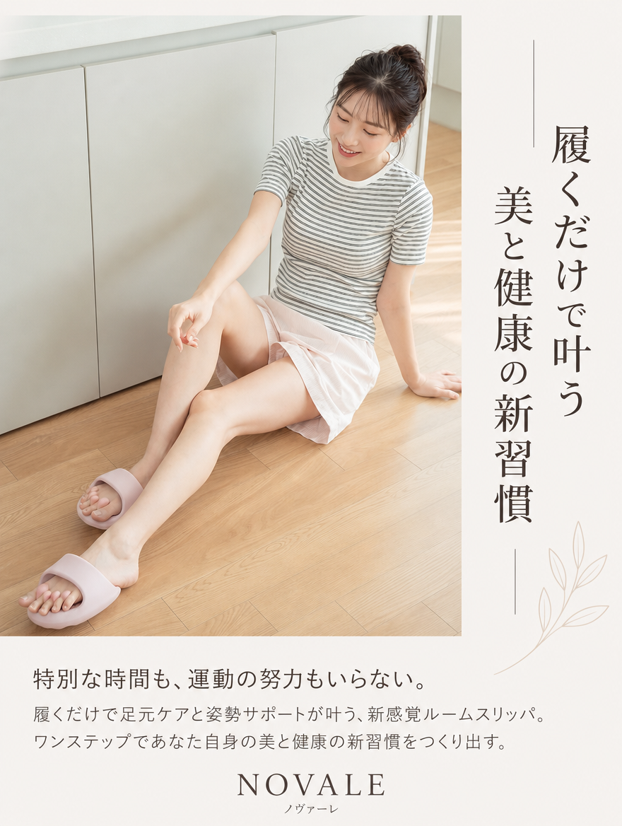 【本日セール終了⏰】バランスケアスリッパ 履くだけ 美脚習慣 むくみ ケア｜全4色