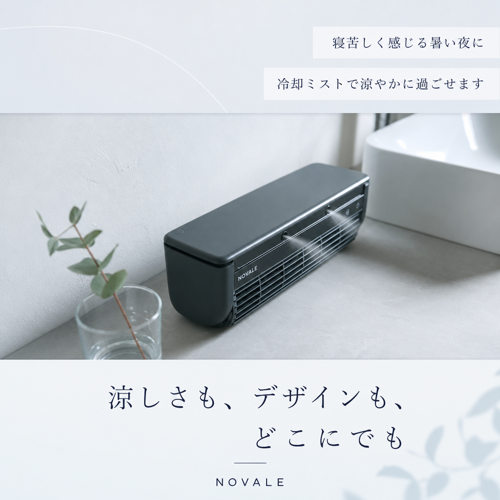 【本日セール終了⏰】瞬間冷却ポータブルクーラー 冷却ミスト コードレス