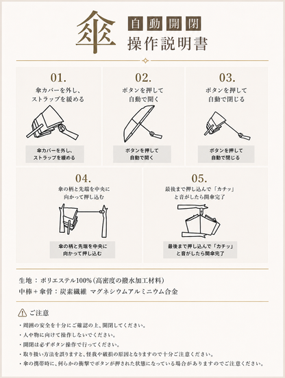 【本日セール終了⏰】【カラビナ付き🪝】完全遮光 折りたたみ日傘 晴雨兼用