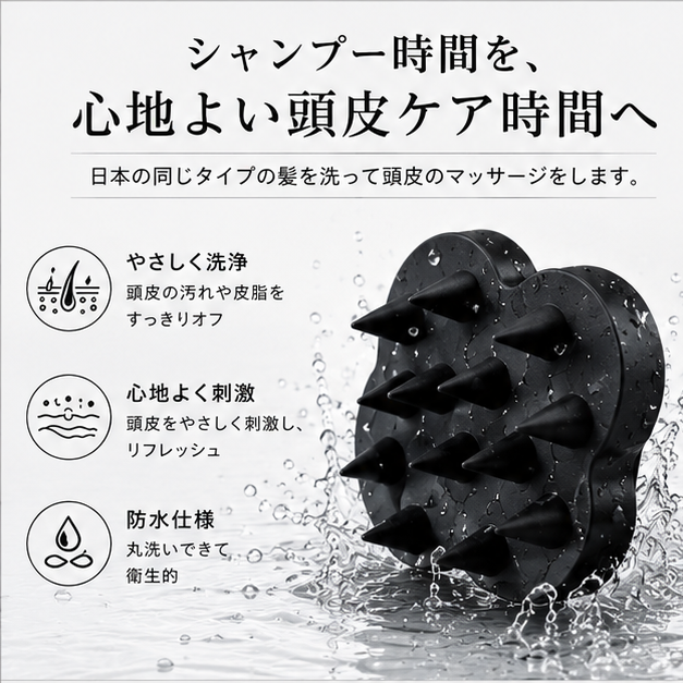 やさしく洗浄 心地よく刺激 防水仕様