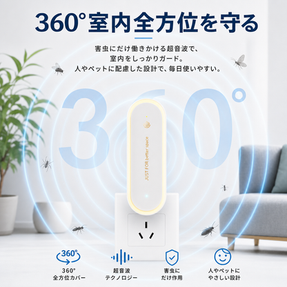 360度でお部屋をカバー