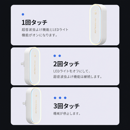 使い方 タッチ操作3ステップ
