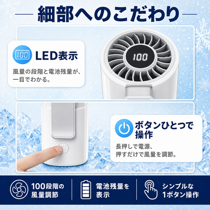 LED表示と1ボタン操作