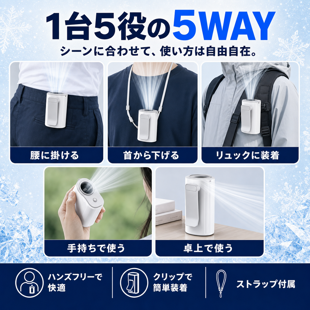 1台5役の5WAY装着