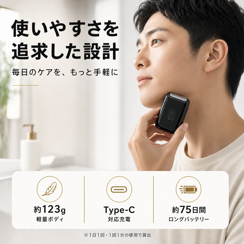 使いやすさを追求した設計