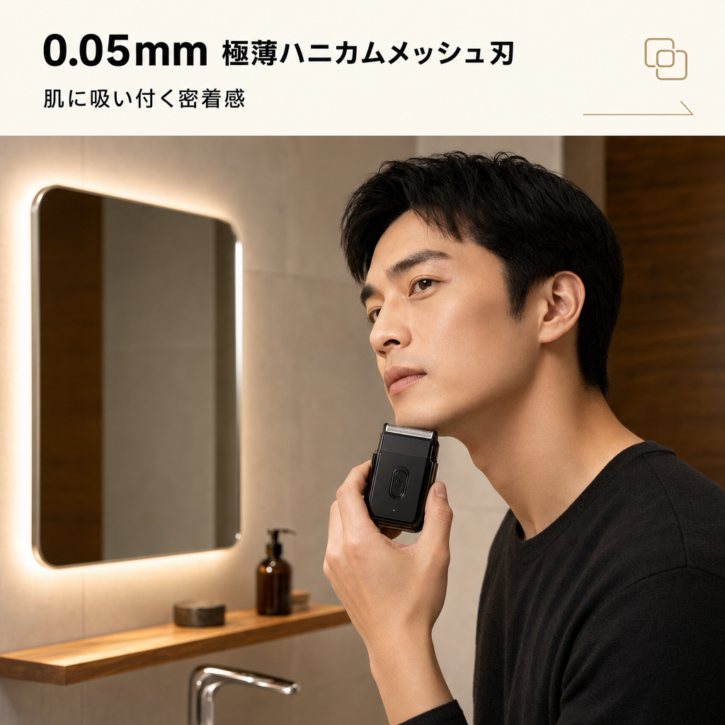 0.05mm極薄ハニカムメッシュ刃