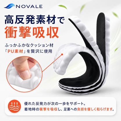 高反発素材で衝撃吸収