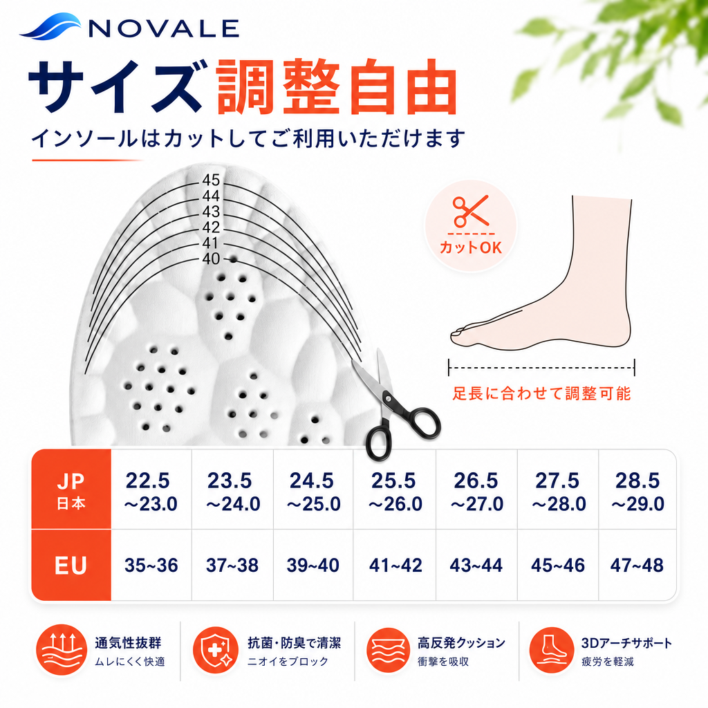 サイズ調整自由 22.5〜29cm