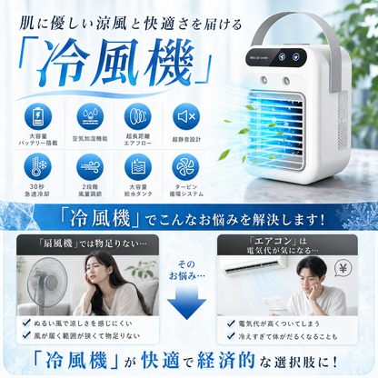 8つの特長 扇風機・エアコンのお悩み解決