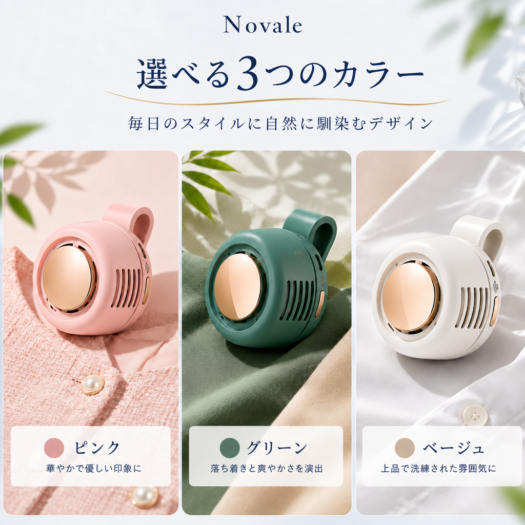 選べる3つのカラー ピンク グリーン ベージュ