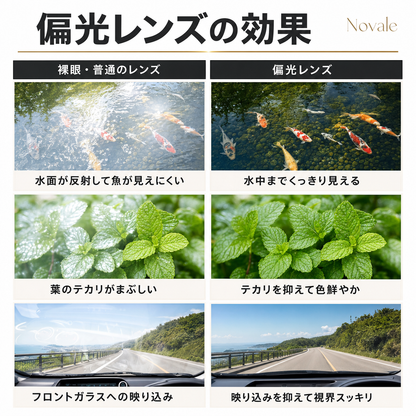 偏光レンズの効果